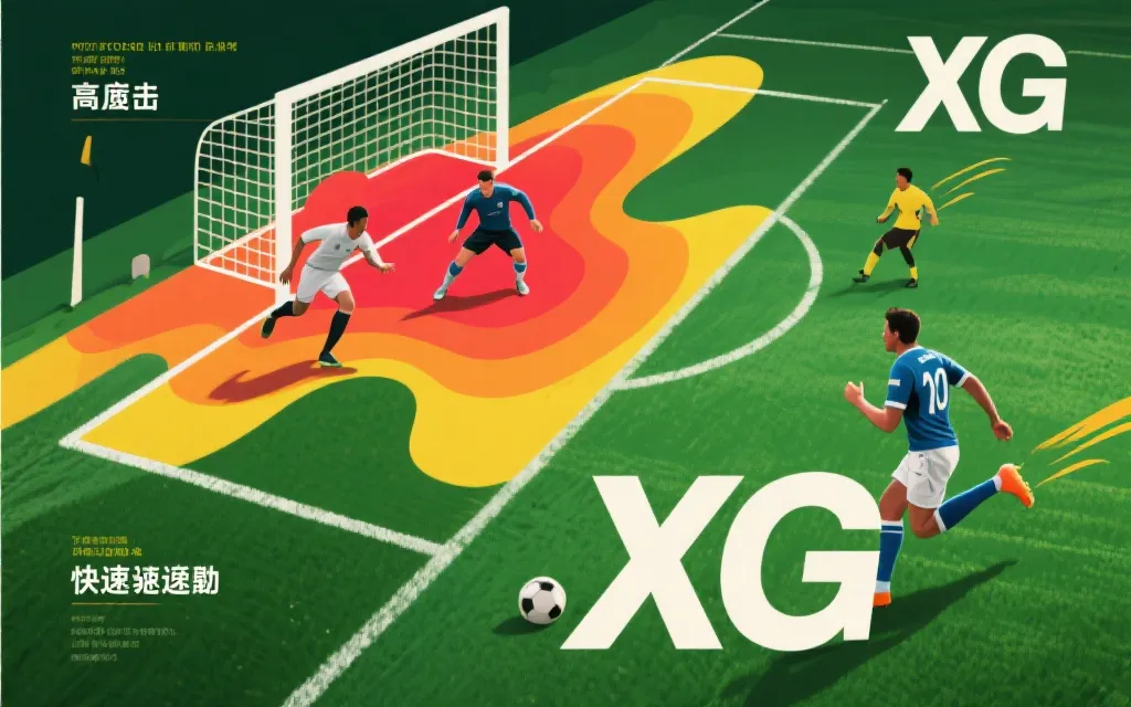 高位压迫与快速反击对比的xG热区示意